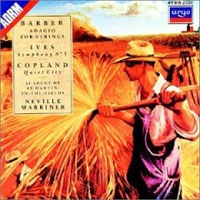 Barber Adagio For Strings Ives Symphony No 3 Copland Quiet City артикул 2433c.